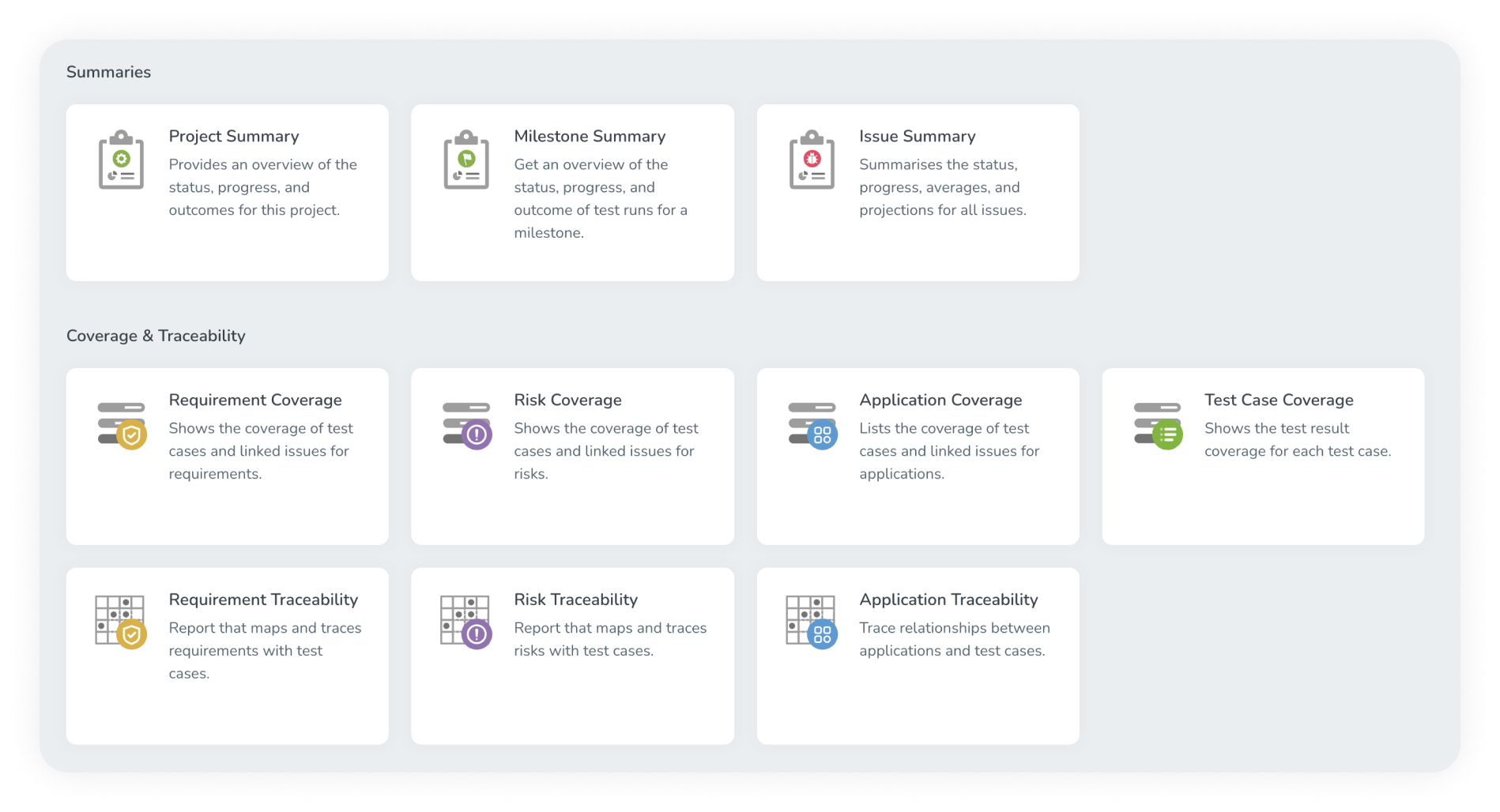 Get the insights you need with fully customizable summary reports.