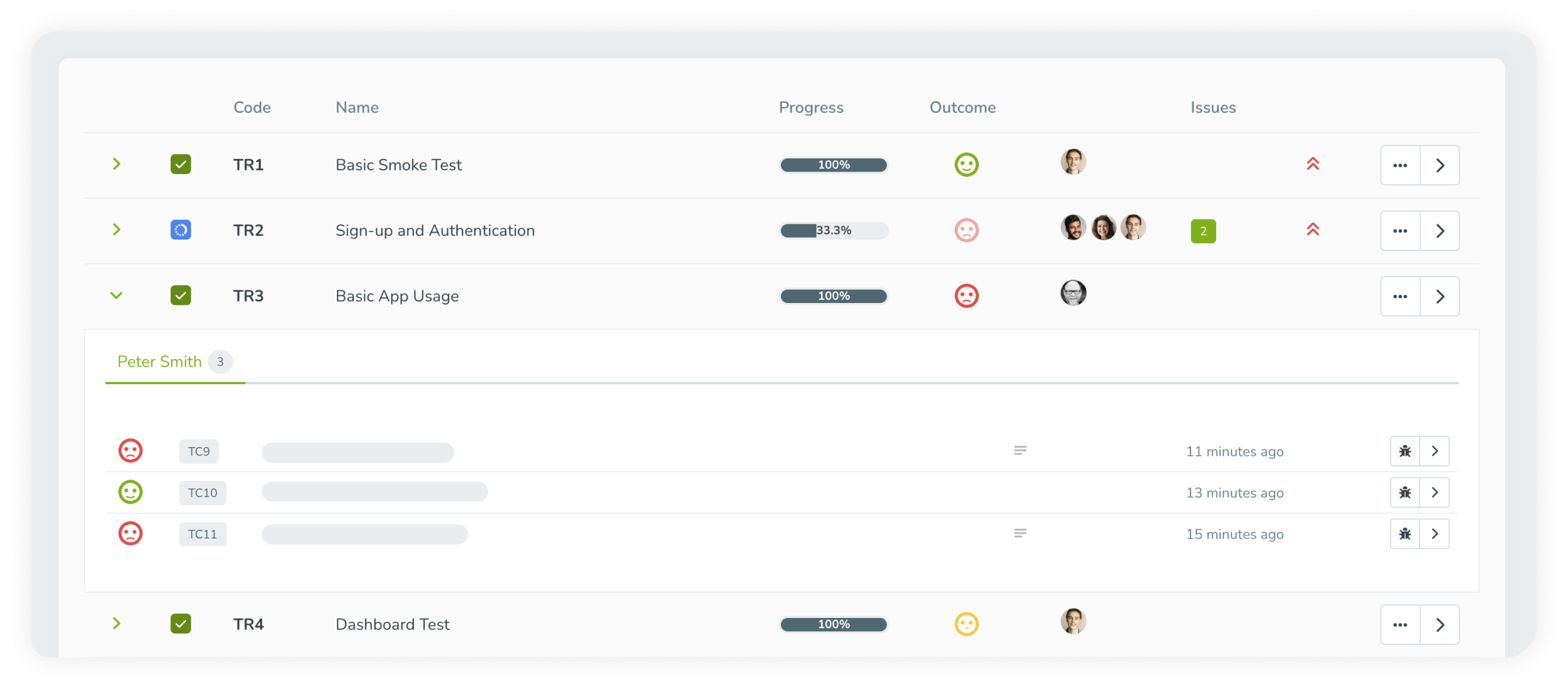 Generate reports with the level of detail your team needs, making it easier to track and share software testing progress